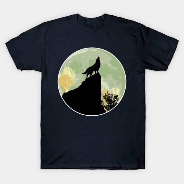 Wolf howling T-Shirt by KAMonkey